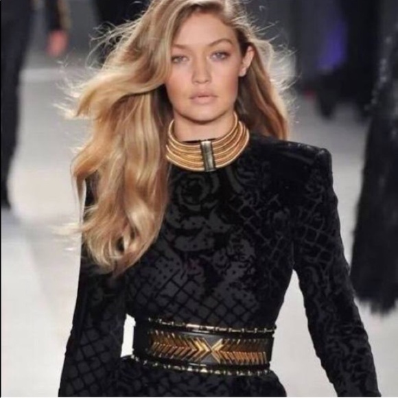 NWT- BALMAIN x H&M - Black Dress SIZE US 4, EU34 - Picture 3 of 7